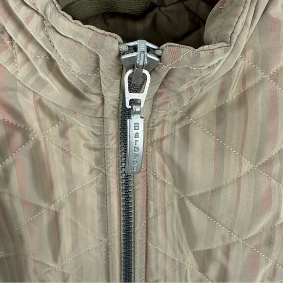 Barbour Muted Stripe Quilted Jacket Size 6 - Picture 10 of 15